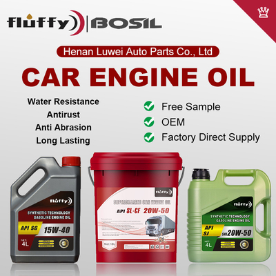 Factory Cheap Wholesale China BOSIL Engine Oil Gasoline Car Lubricants API SL SAE 5W30 10W30 10W40 15W40 Engine Oil