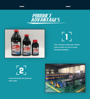 Factory  Synthetic Oil Car Auto Motorcycle Vehicle  250MLBrake Fluid Dot5.1