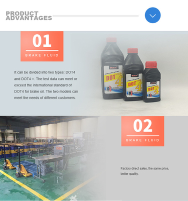 Low Price High Quality Factory Outlet Synthetic  Hydraulic Oil Dot4  Brake Oil