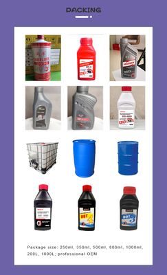 Low Price High Quality Factory Outlet Synthetic  Hydraulic Oil Dot4  Brake Oil